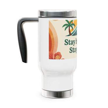 Stainless Steel Travel Mug with Handle, 14oz