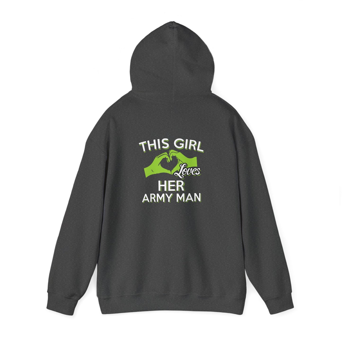 This Girl Loves Her Army Man Hoodie, Military Sweatshirt, Unisex Army Merchandise, Gifts for Military Spouses, Patriotic