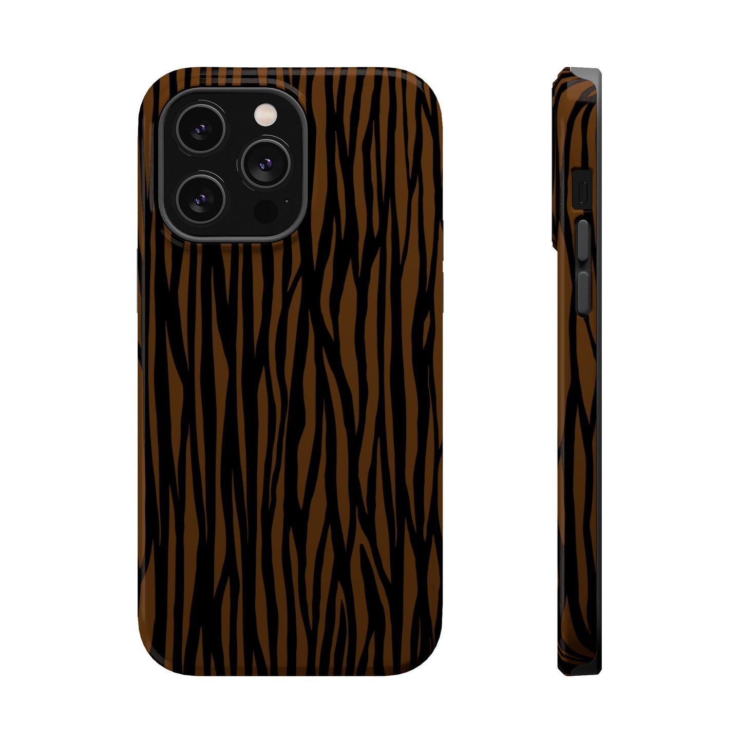 Stylish Magnetic Tough Phone Case - Bold Striped Design