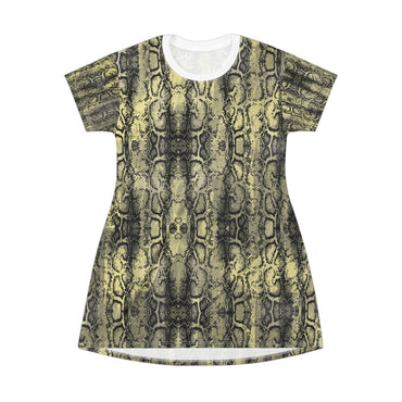 Snakeskin T-Shirt Dress | Trendy Casual Wear for Chic Women