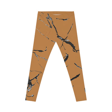 Stylish Marble Print Leggings - Comfortable Activewear, Trendy Fitness Wear, Everyday Casual, Gift for Her, Outdoor Activities