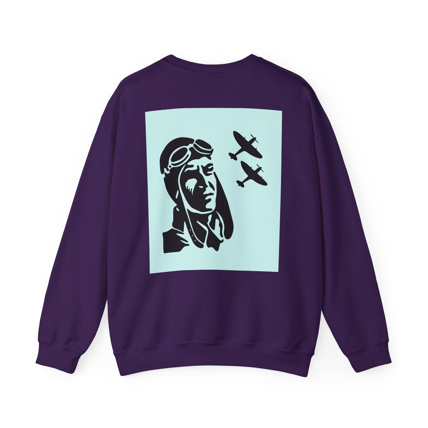Vintage Aviator Crewneck Sweatshirt - Unisex Heavy Blend