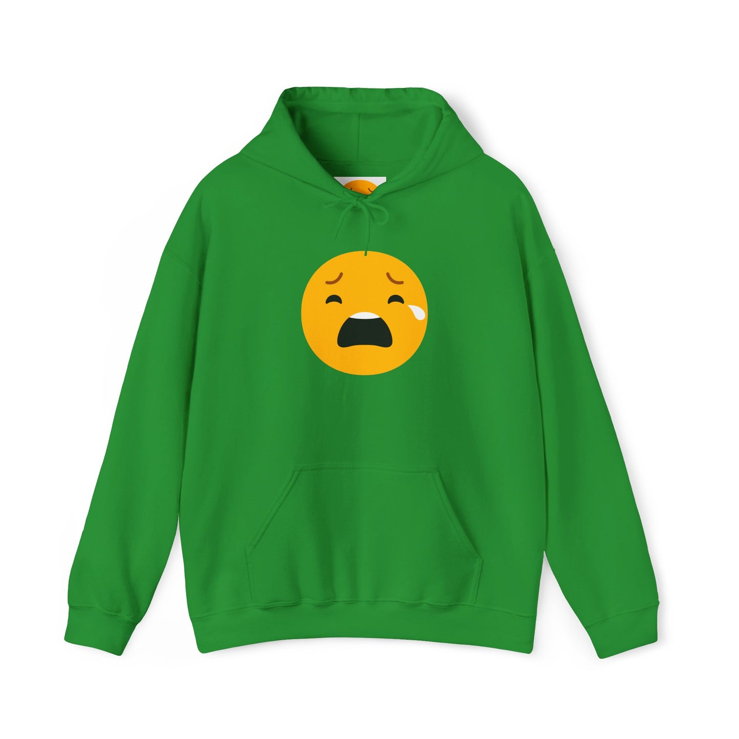 Unisex Heavy Blend™ Sad Emoji Hoodie - Cozy & Expressive Sweatshirt