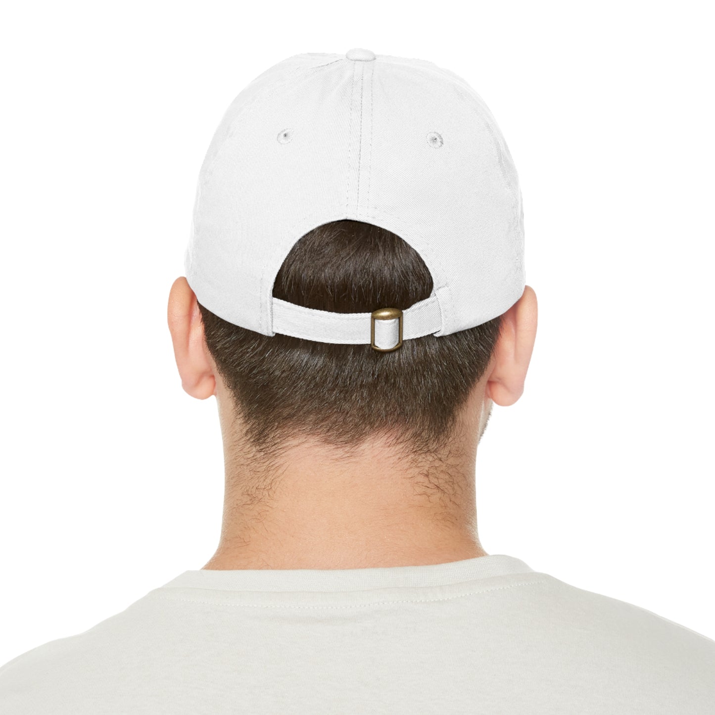 Retro Sunset Dad Hat with Leather Patch