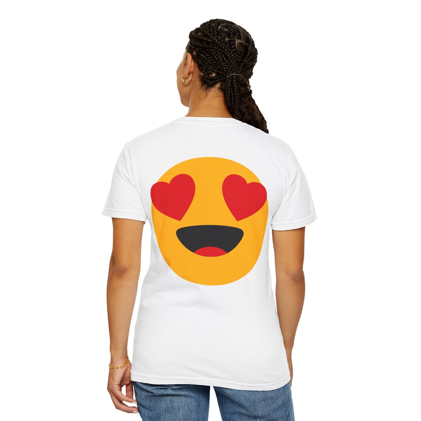 Love Emoji Garment-Dyed Unisex T-Shirt | Perfect for Valentine's Day & Casual Wear