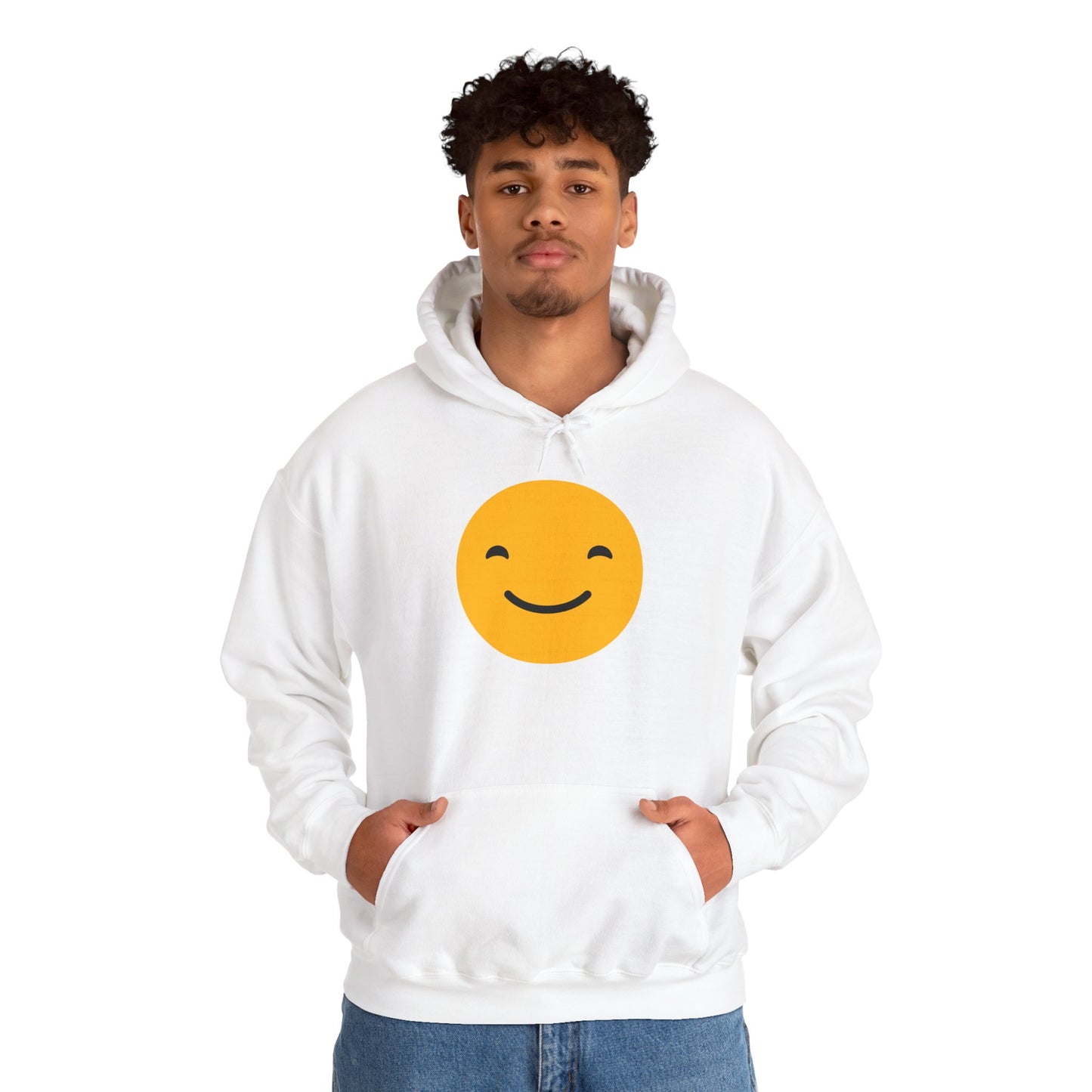 Smiley Face Unisex Hoodie - Happy Vibe Sweatshirt