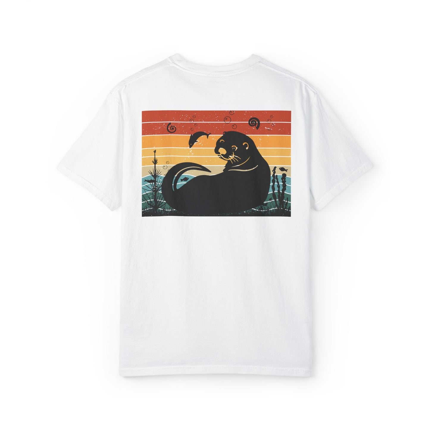 Coastal Vibe Unisex Garment-Dyed T-shirt with Otter Design