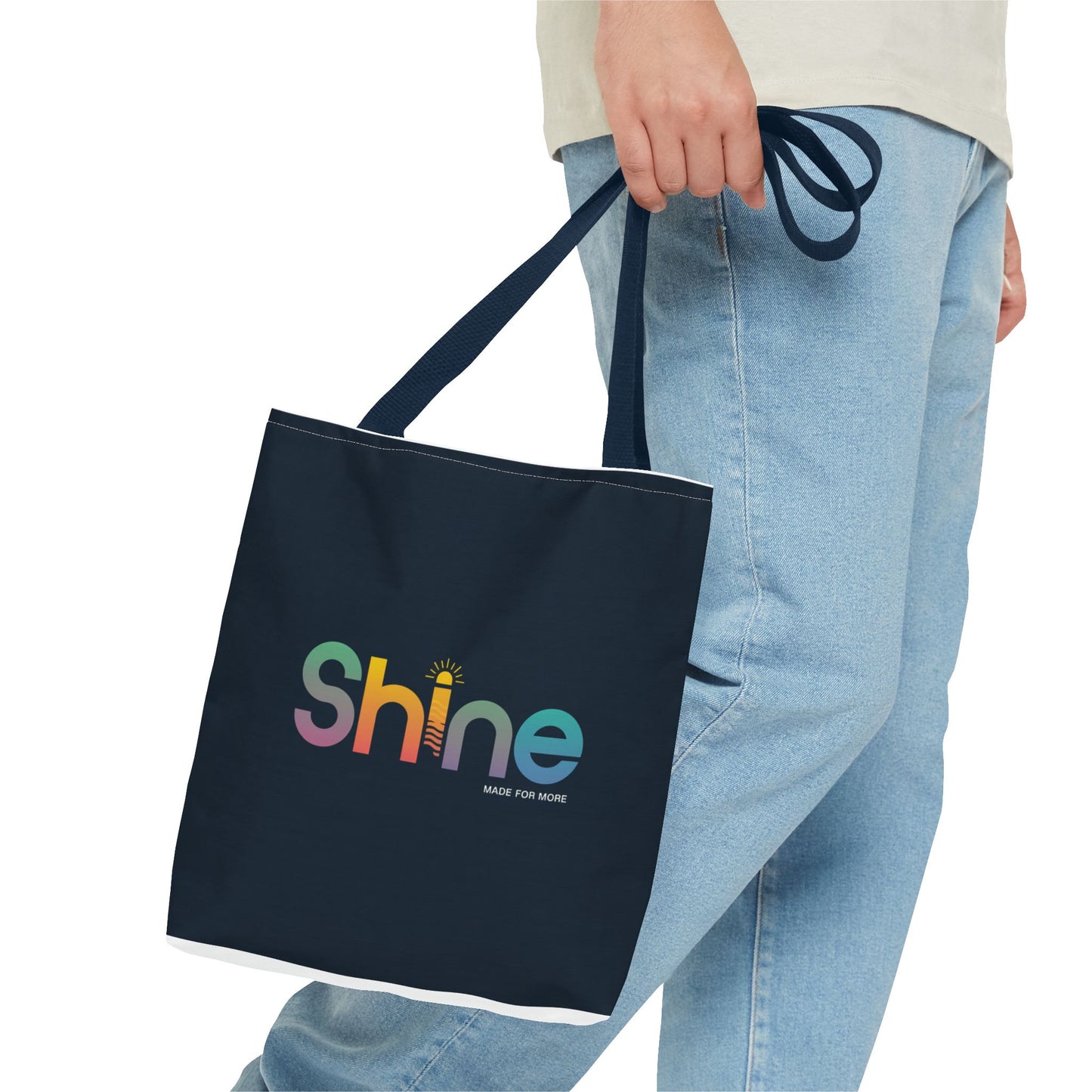 Inspirational Tote Bag - Shine, Motivational Gift, Reusable Shopping Bag, Eco-Friendly Fashion, Daily Use Bag