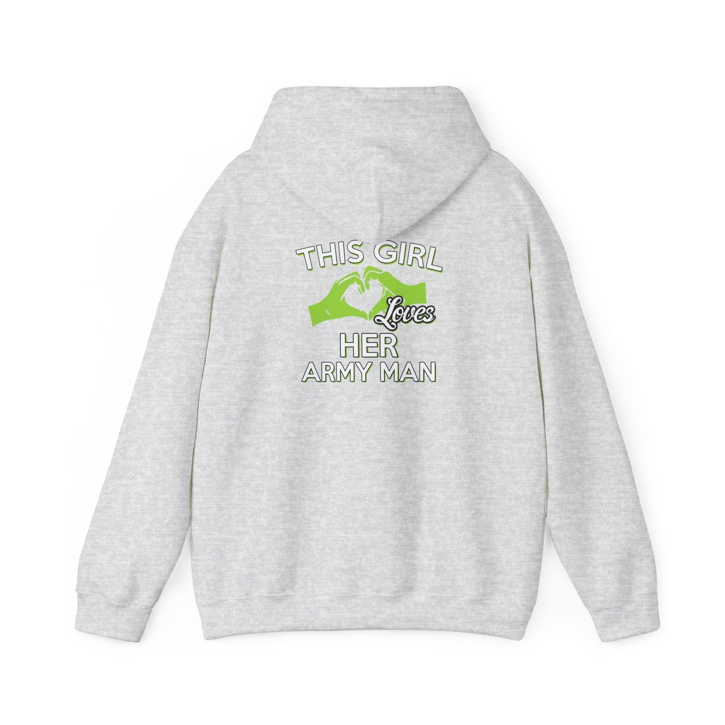 This Girl Loves Her Army Man Hoodie, Military Sweatshirt, Unisex Army Merchandise, Gifts for Military Spouses, Patriotic