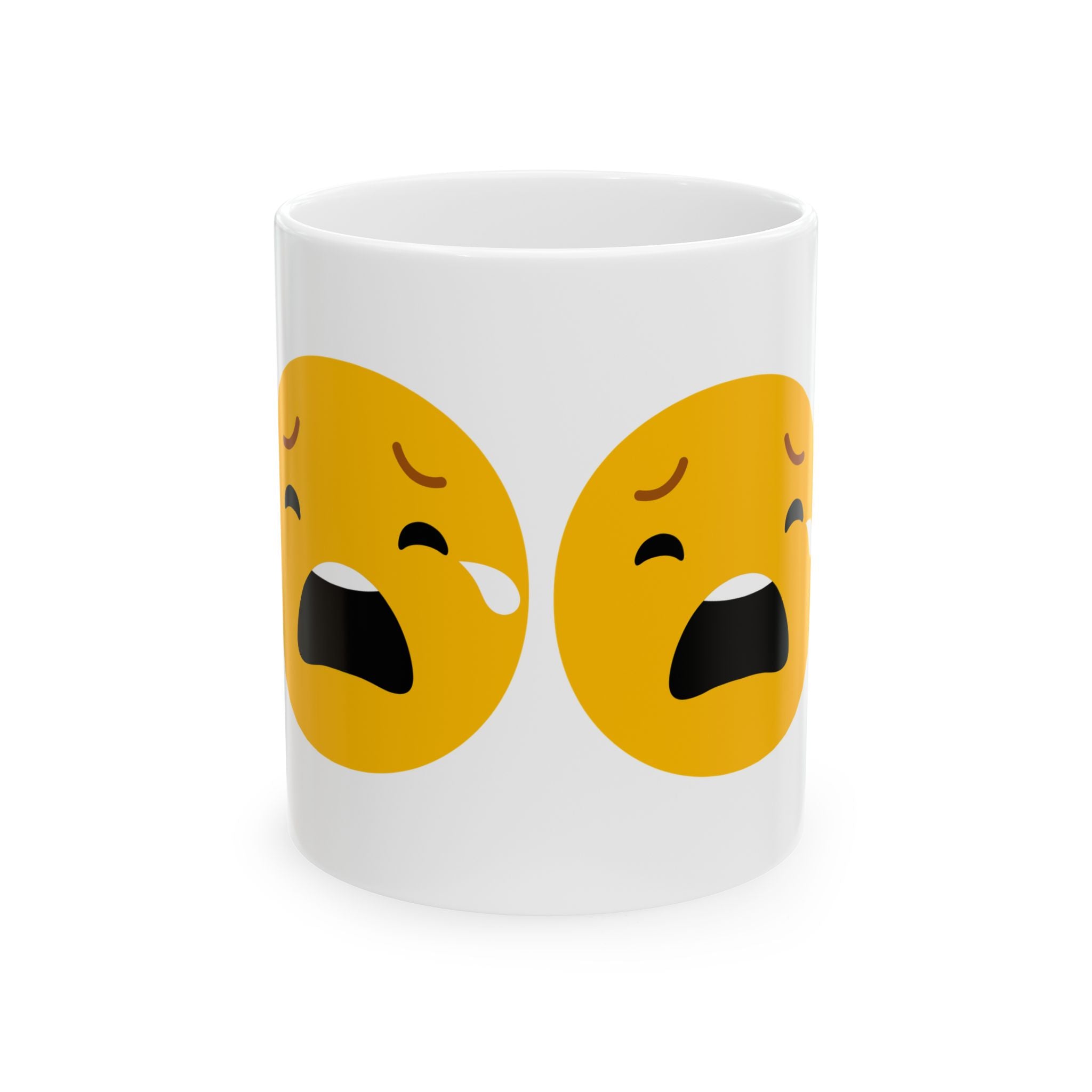 Funny Emotion Ceramic Mug - 11oz & 15oz - Perfect Gift for Friends and Family