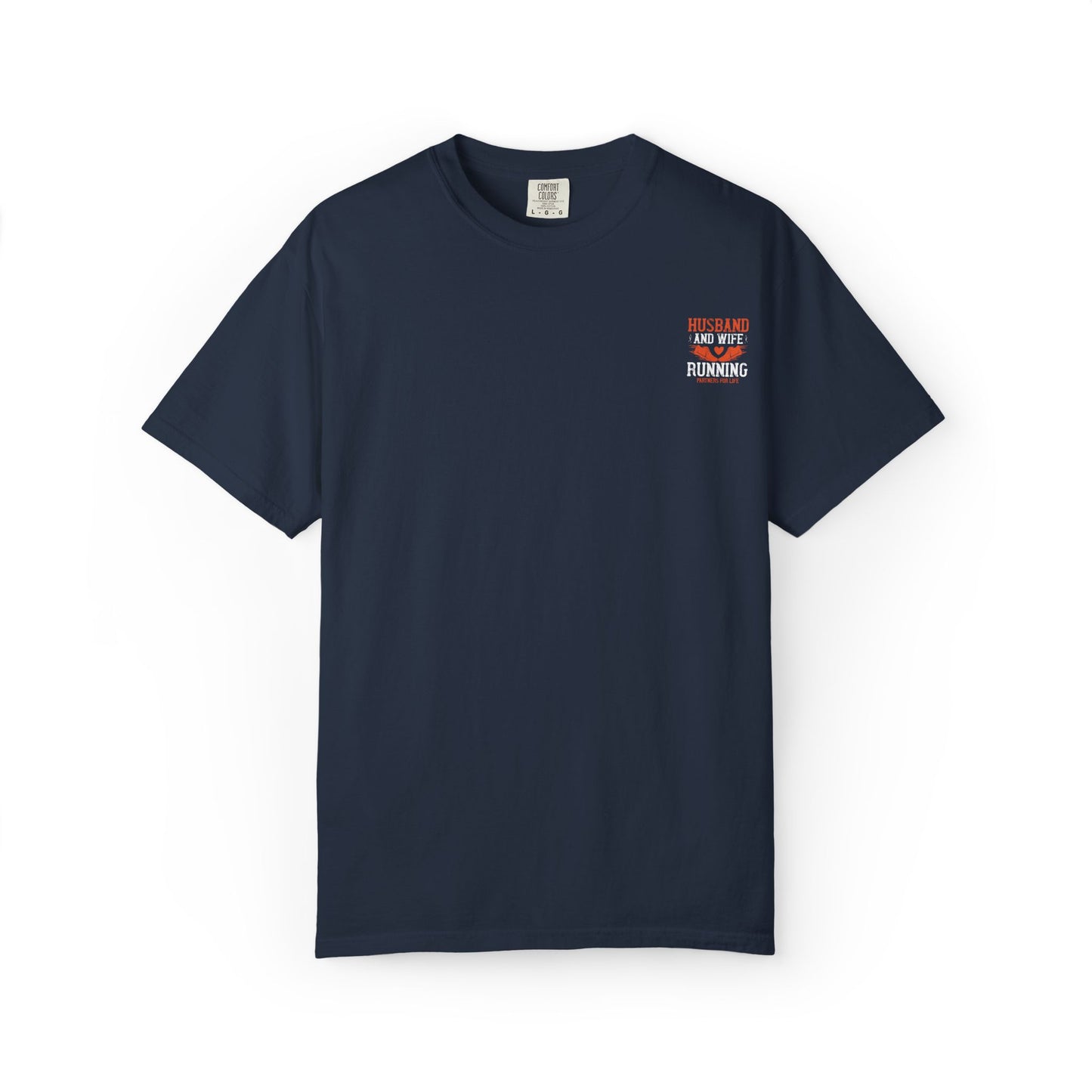 Unisex Husband and Wife Running T-Shirt - Partners for Life - Casual Gift for Couples