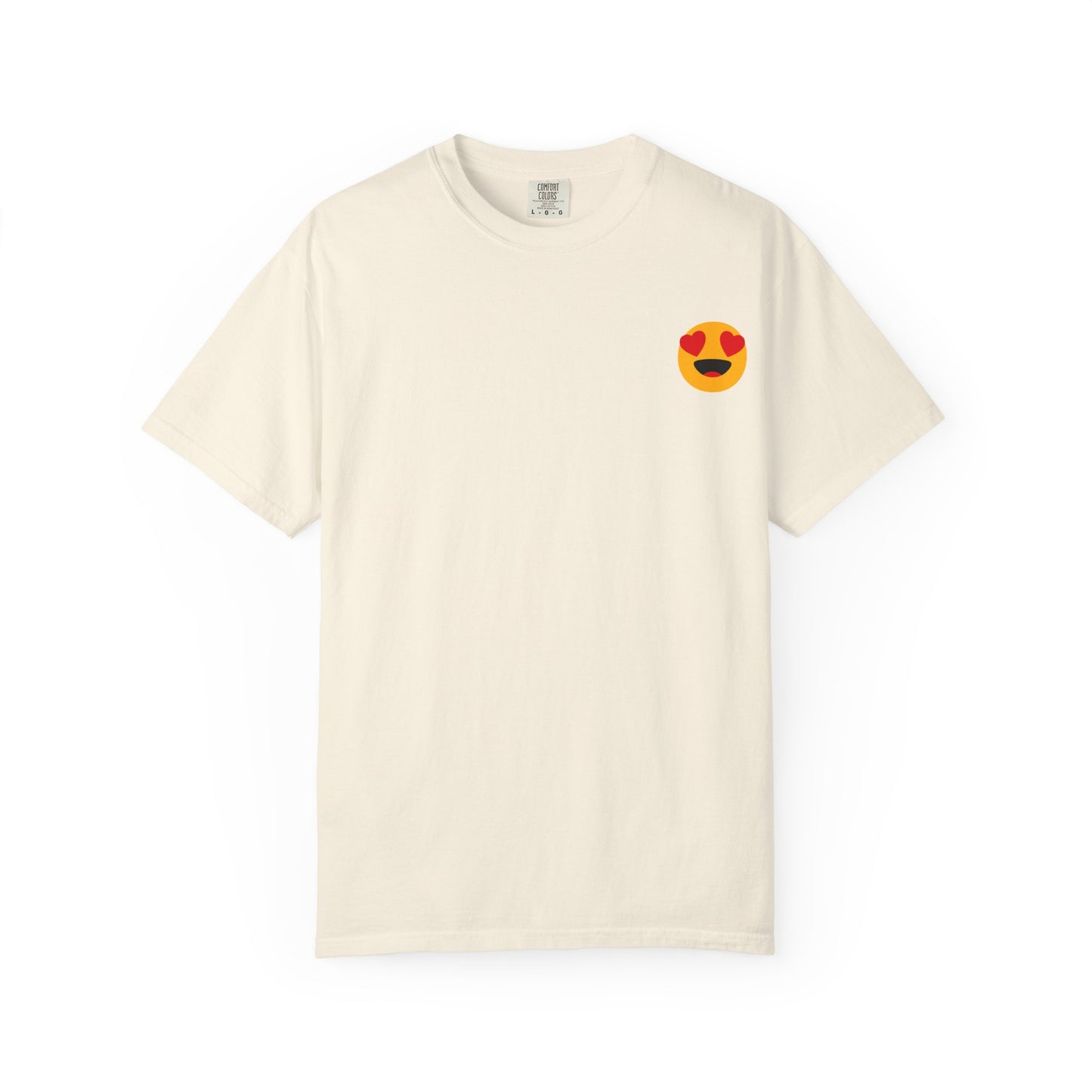 Love Emoji Garment-Dyed Unisex T-Shirt | Perfect for Valentine's Day & Casual Wear