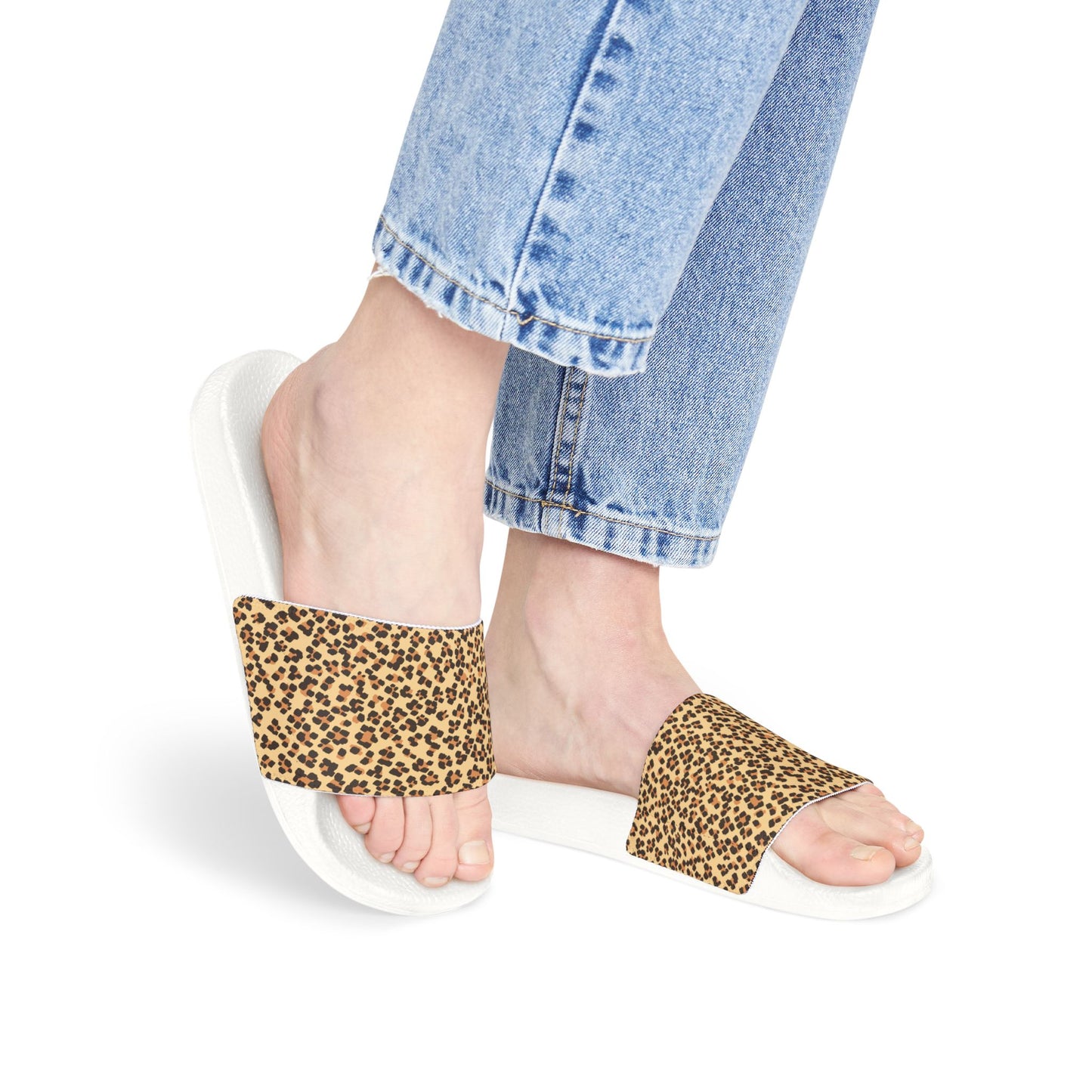 Women's Chic Leopard Print Removable-Strap Sandals