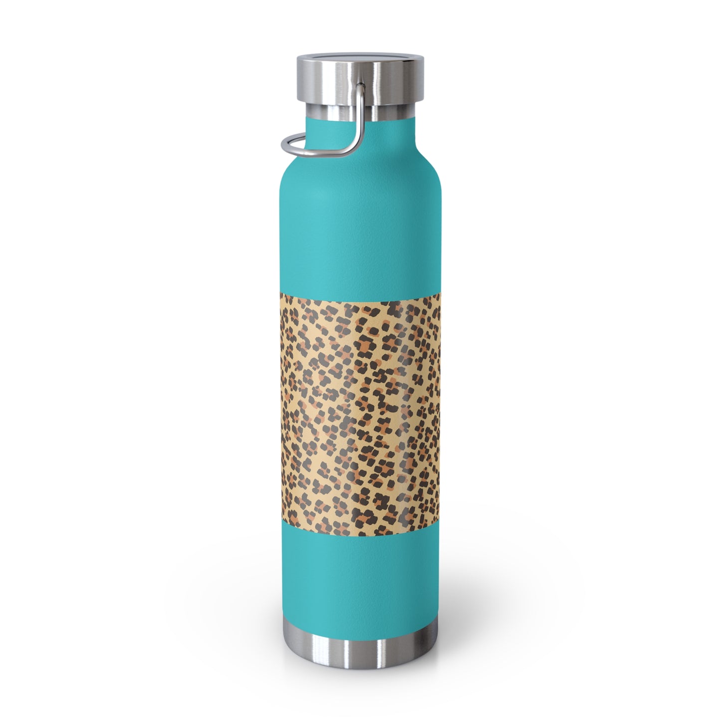 Leopard Print Insulated Water Bottle - 22oz Reusable Copper Thermos