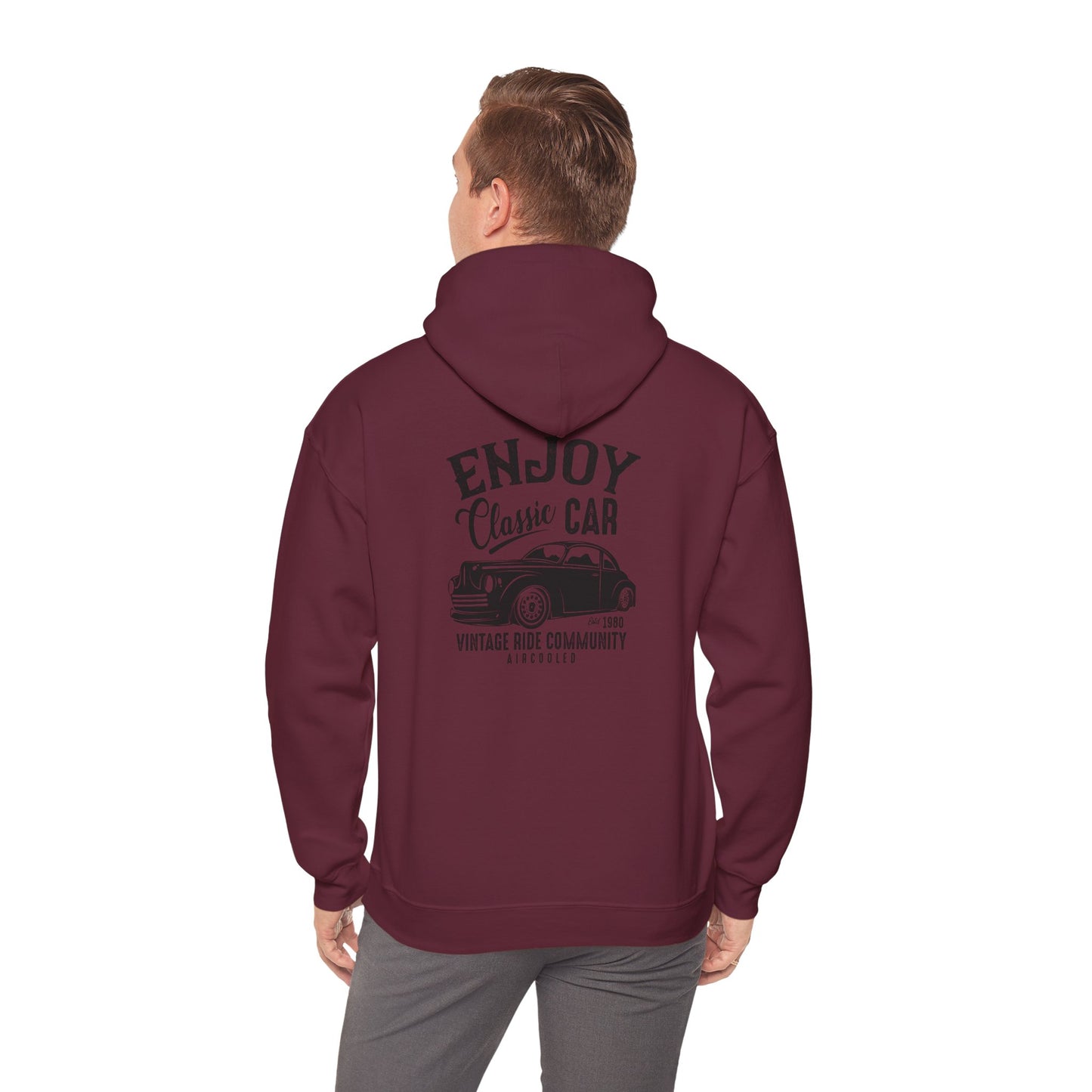 Vintage Car Lover's Hoodie - Enjoy Classic Car Design