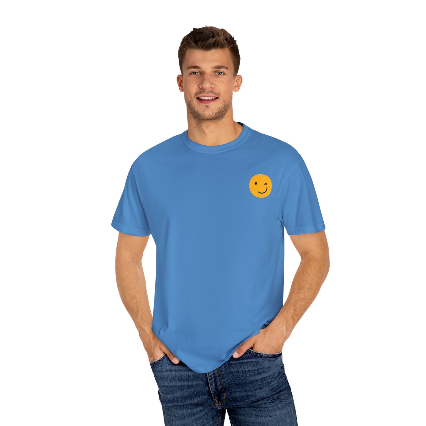 Smiley Face Unisex T-Shirt - Casual Summer Vibe, Perfect Gift, Everyday Wear, Happiness Tee, Fun Graphic Shirt