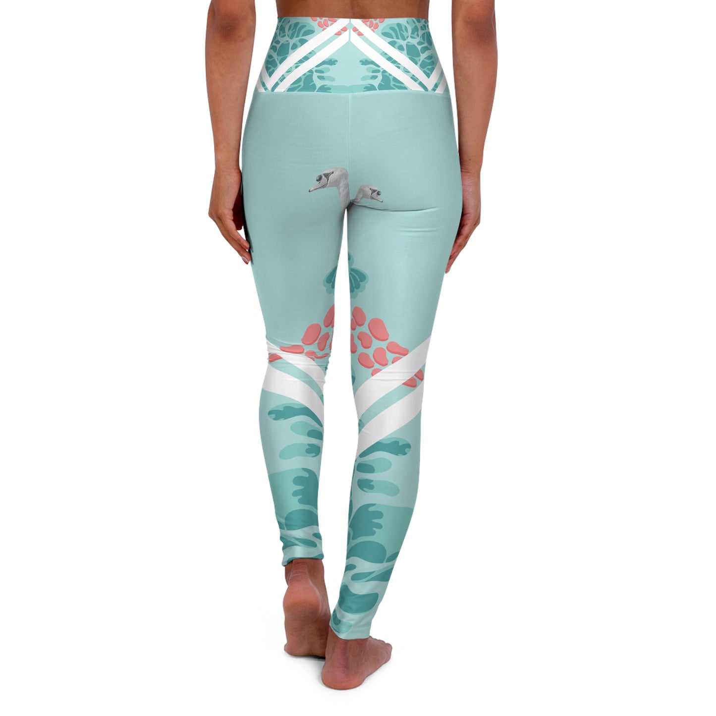 Botanical High Waisted Yoga Leggings - Comfortable & Stylish Activewear