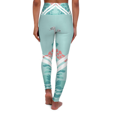 Botanical High Waisted Yoga Leggings - Comfortable & Stylish Activewear