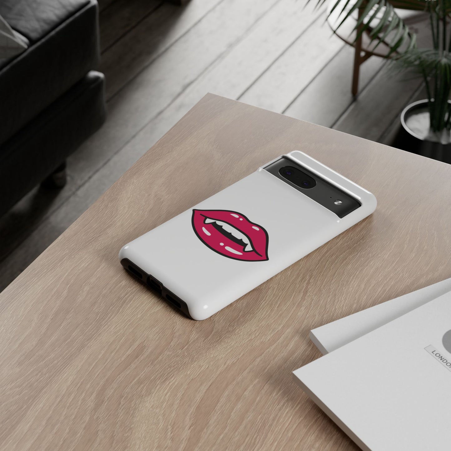 Vampire Mouth Phone Case - Tough Cases for Halloween, Gift for Spooky Lovers, Quirky Phone Accessories, Fun Tech Gear