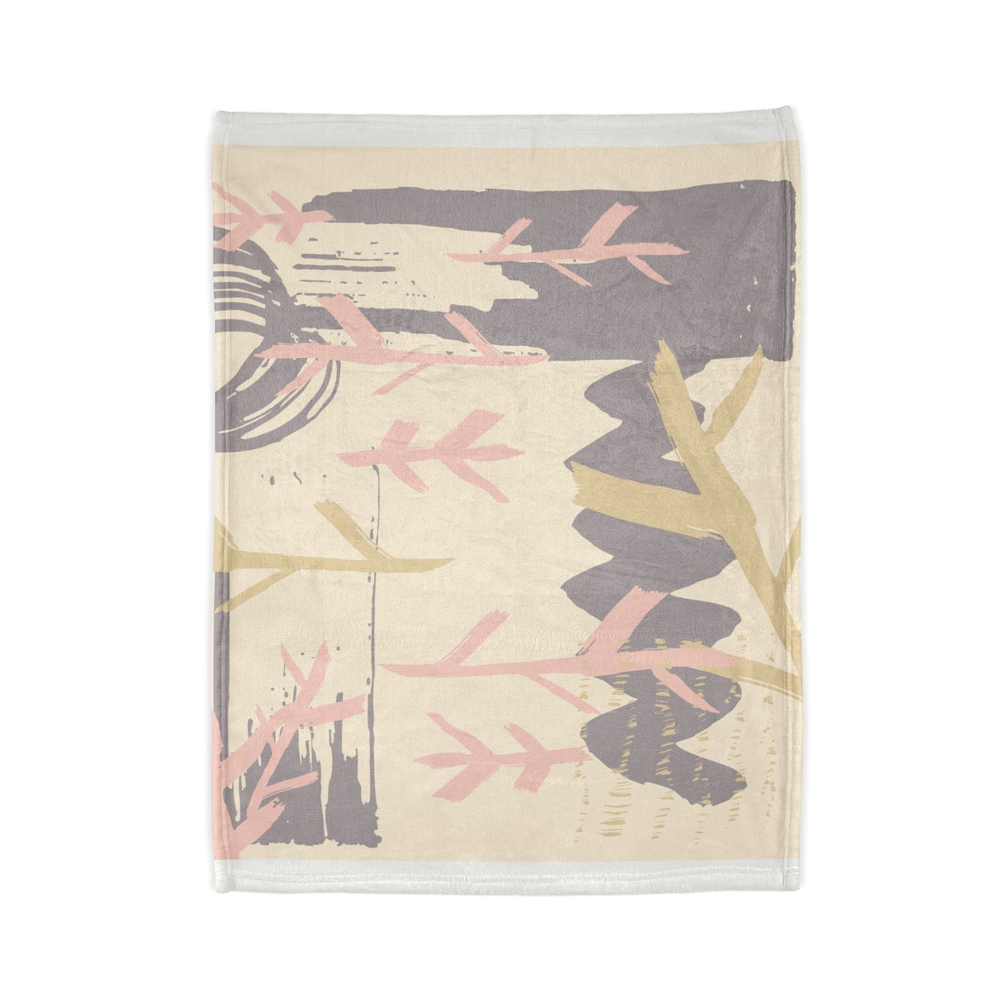 Cozy Boho Soft Polyester Blanket - Nature-Inspired Design