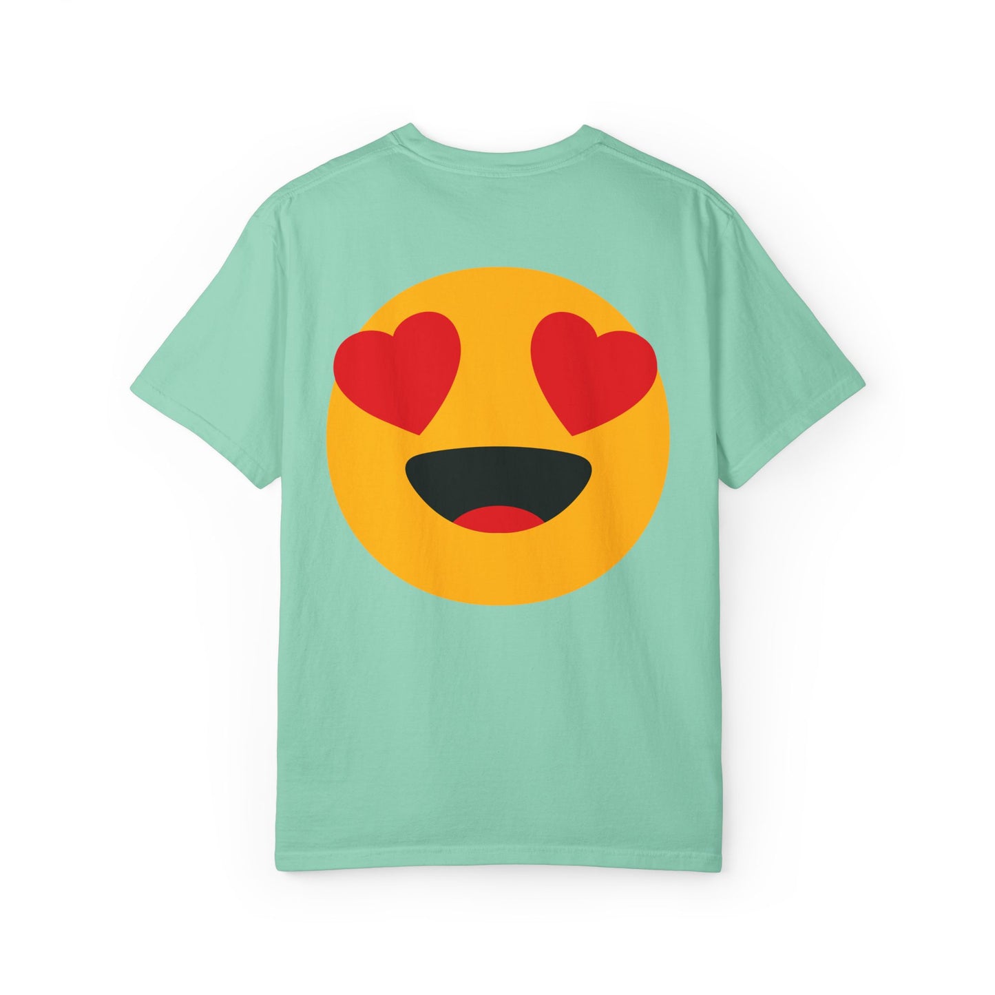 Love Emoji Garment-Dyed Unisex T-Shirt | Perfect for Valentine's Day & Casual Wear