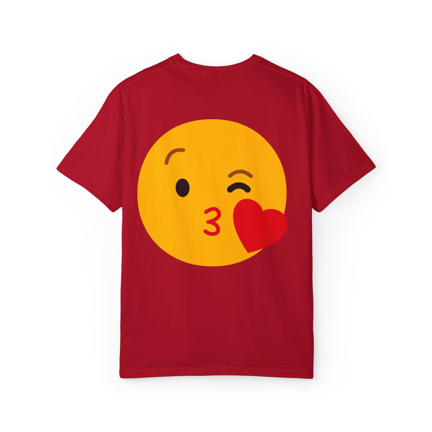 Unisex Emoji Love T-shirt - Playful Kiss & Wink Design