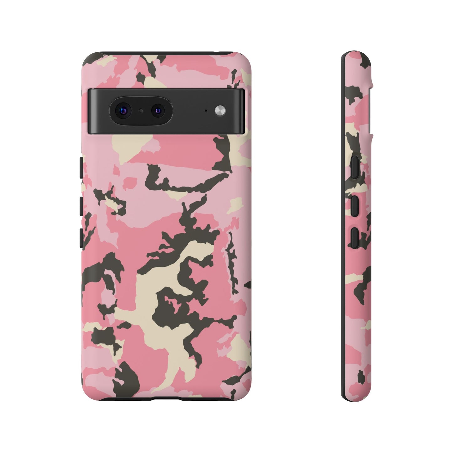 Stylish Tough Phone Case – Pink Camo Design for Bold Protection Make a statement while keeping your phone safe with this eye-catching pink camouflage case that blends fashion with durability.