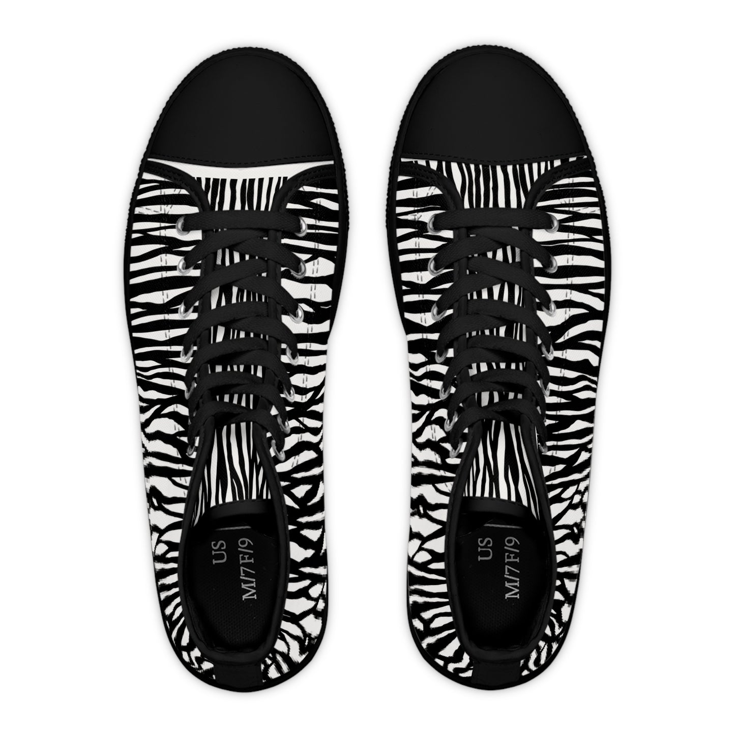 Zebra Print High Top Sneakers for Stylish Women