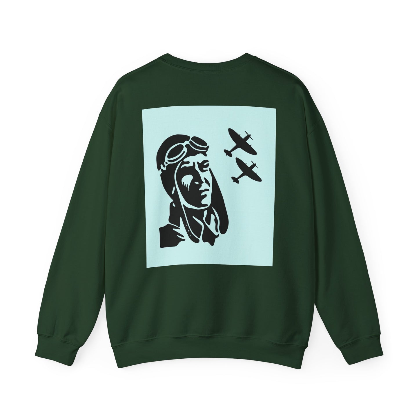 Vintage Aviator Crewneck Sweatshirt - Unisex Heavy Blend