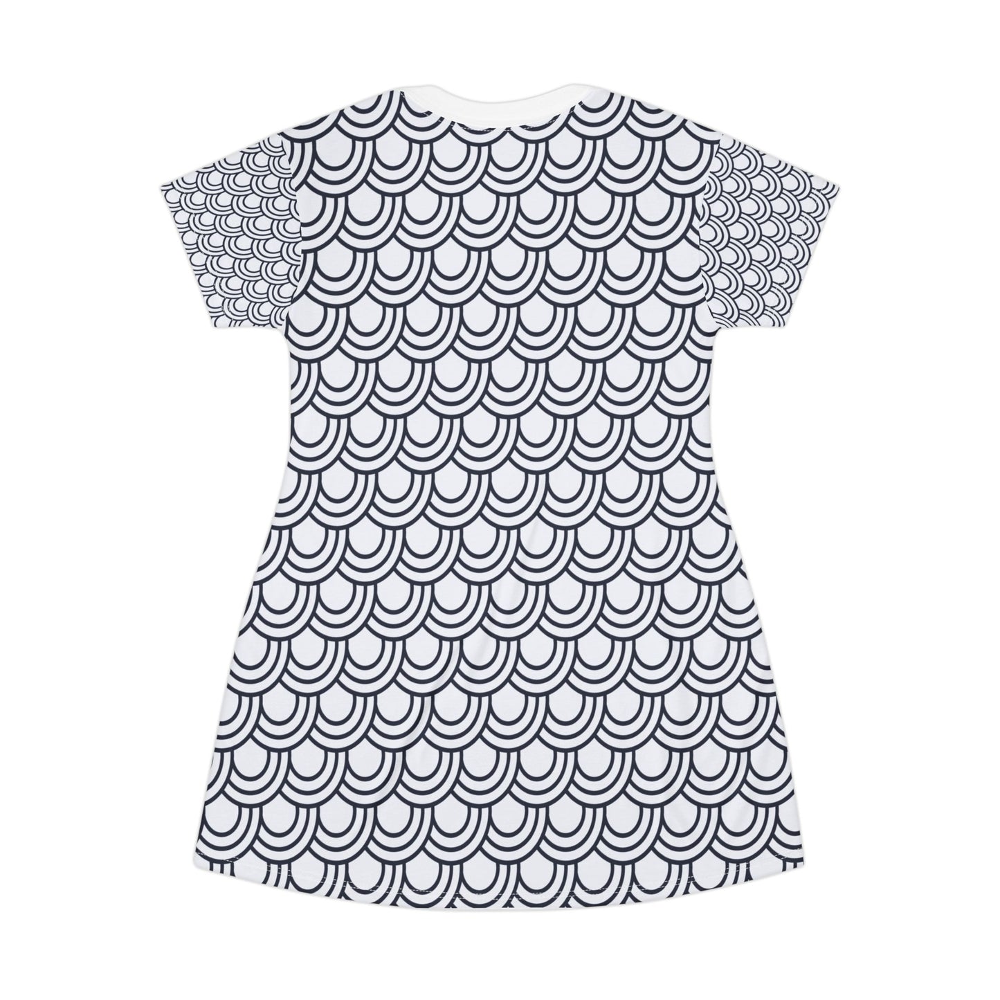 Chic Patterned T-Shirt Dress - Stylish, Comfortable, Perfect for Summer Outings