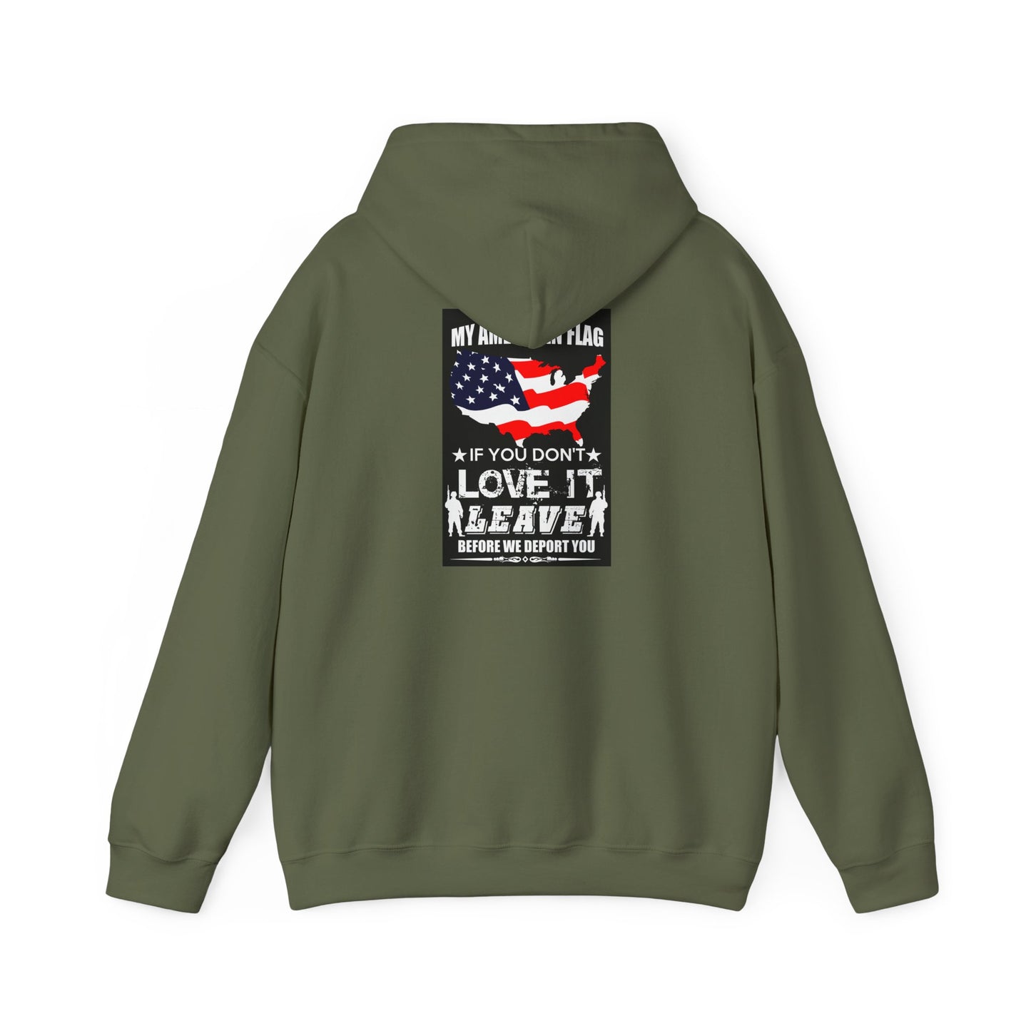 American Flag Hoodie, Patriotic Sweatshirt, Veterans Gift, July 4th Apparel, Unisex Clothing
