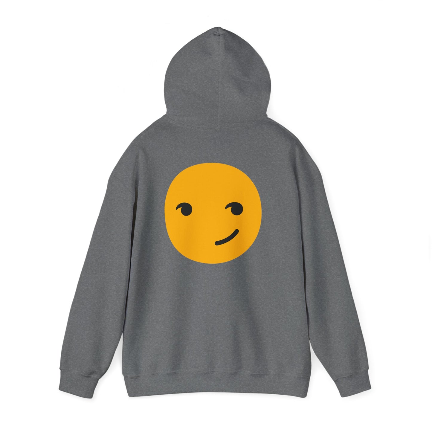 Smiley Face Unisex Heavy Blend Hooded Sweatshirt – Cozy & Playful Comfort for All Occasions