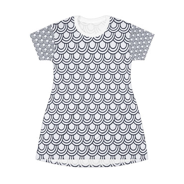 Chic Patterned T-Shirt Dress - Stylish, Comfortable, Perfect for Summer Outings