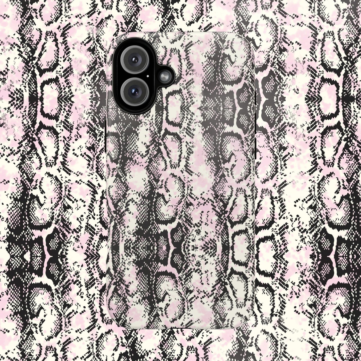 Stylish Snake Print Phone Case - Tough Protection for Trendsetters