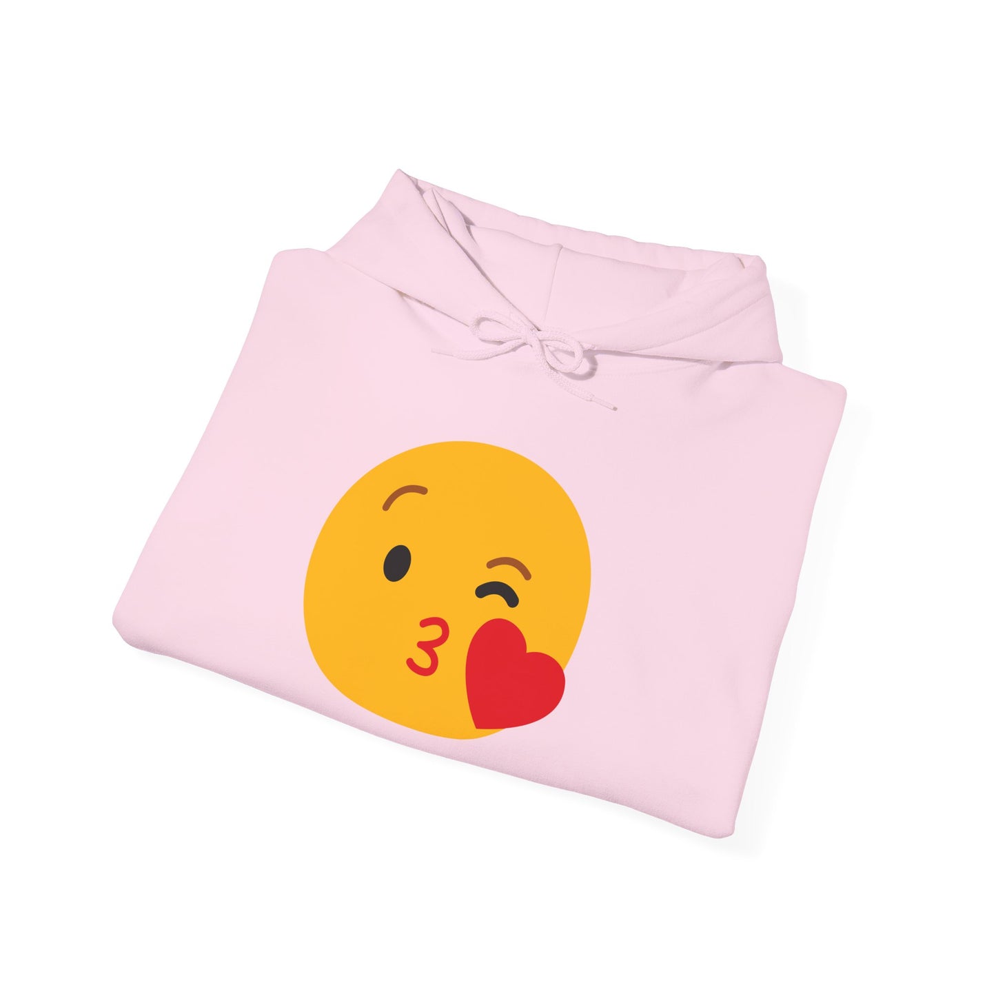 Kiss Emoji Hooded Sweatshirt | Unisex Heavy Blend™