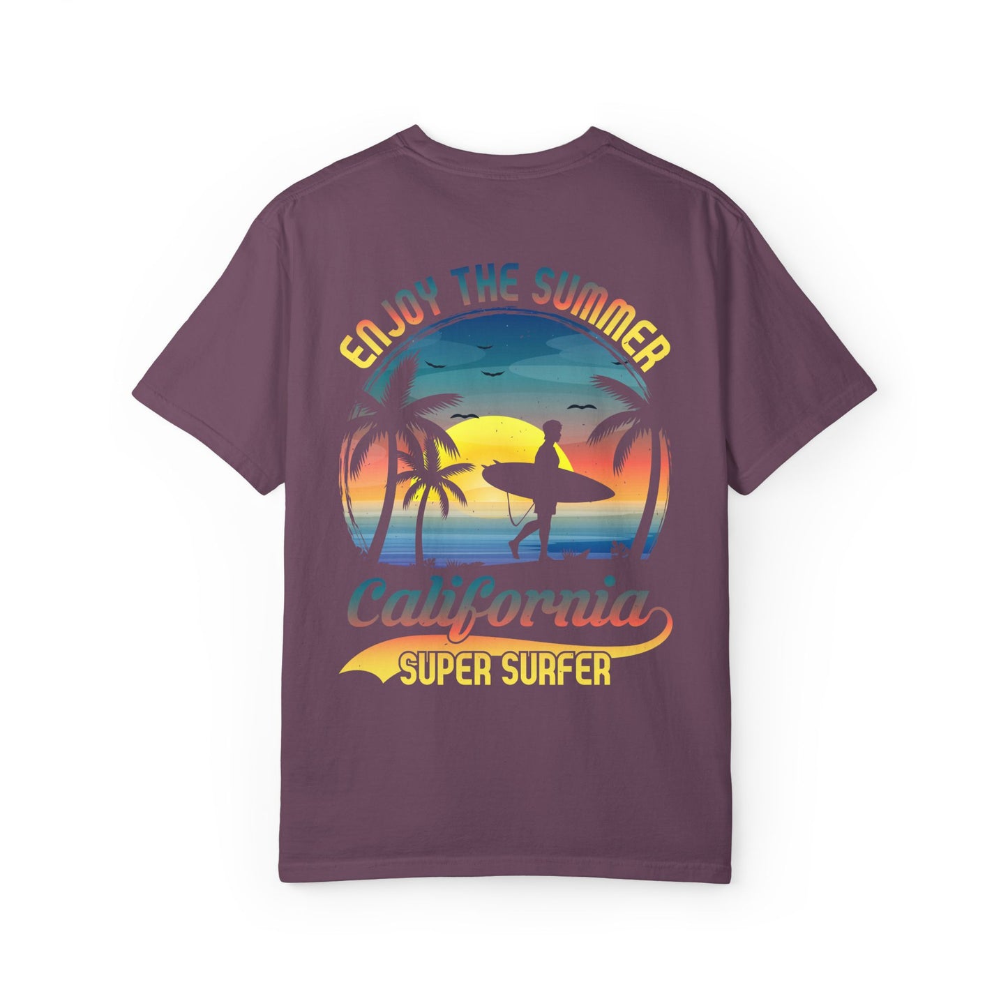 California Summer Vibes T-Shirt, Unisex Beach Tee, Surfing Apparel, Gift for Surfers, Summer Wardrobe Essential