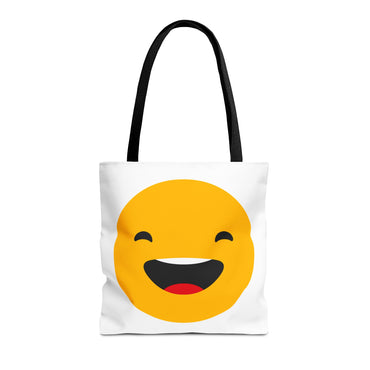 Smiley Face Tote Bag - Fun and Cheerful Reusable Shopping Bag