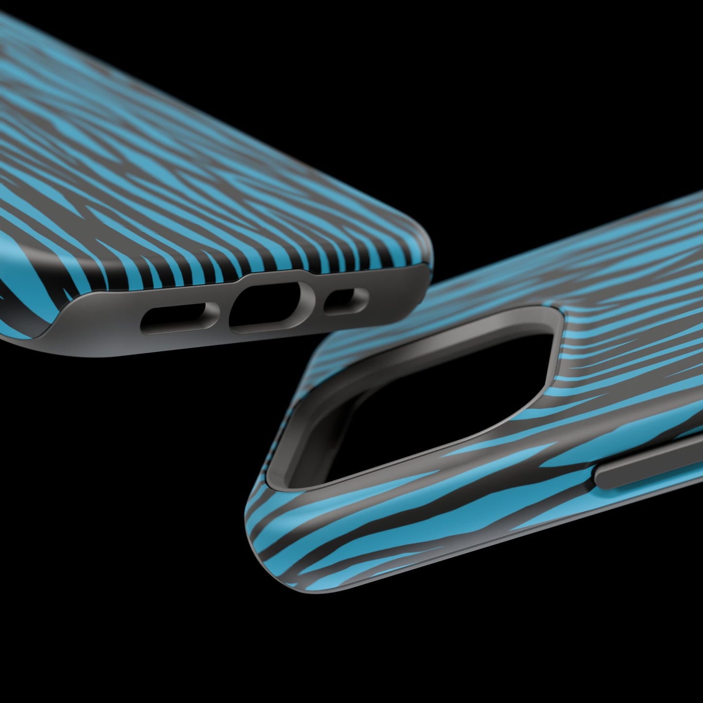 Zebra Print Magnetic Tough Case for iPhone - Durable & Stylish Phone Protection