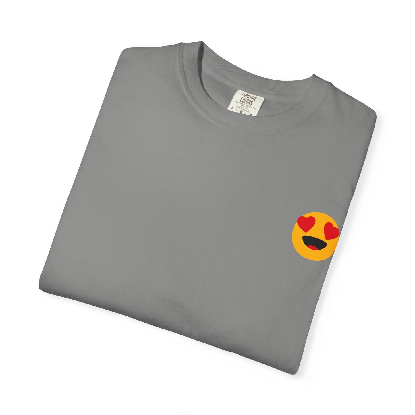 Love Emoji Garment-Dyed Unisex T-Shirt | Perfect for Valentine's Day & Casual Wear