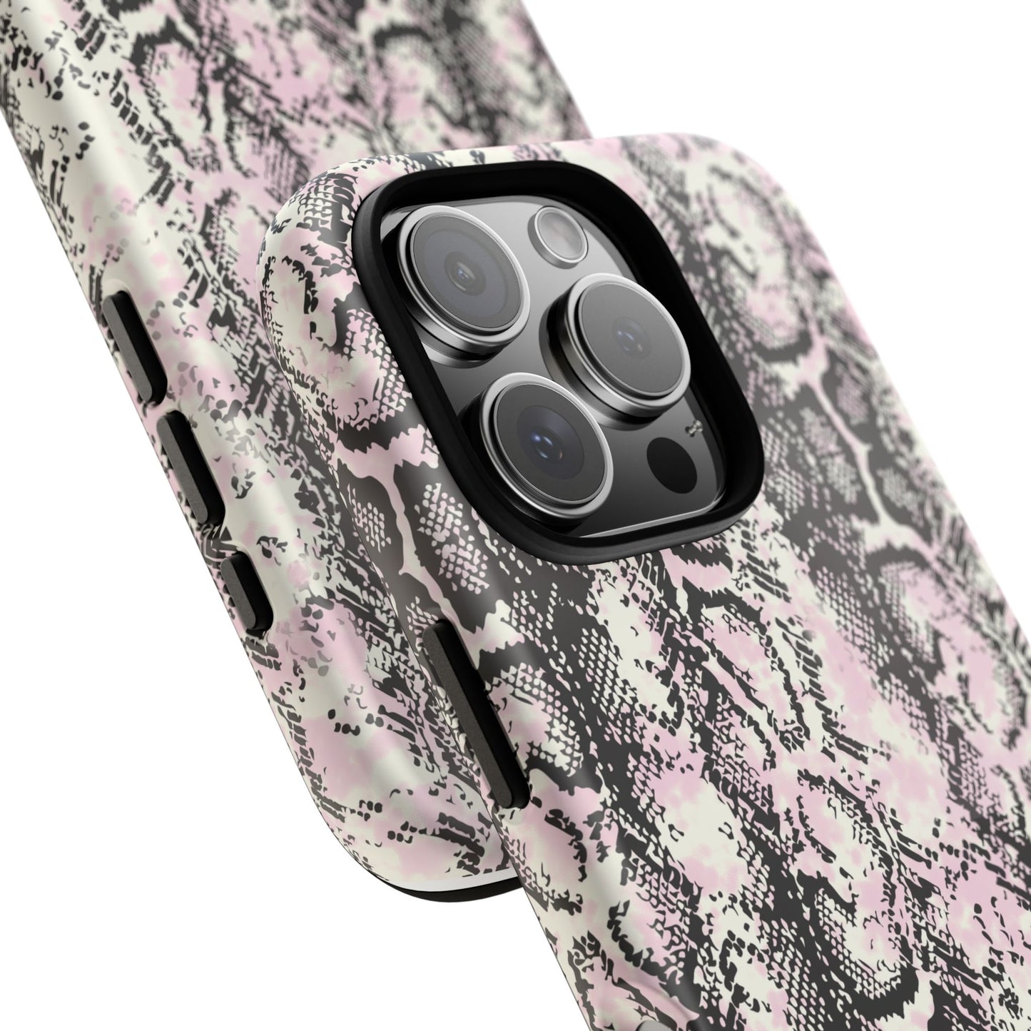 Stylish Snake Print Phone Case – Trendy Design, Tough Protection Make a bold fashion statement while keeping your phone safe with this sleek and durable snake print case.