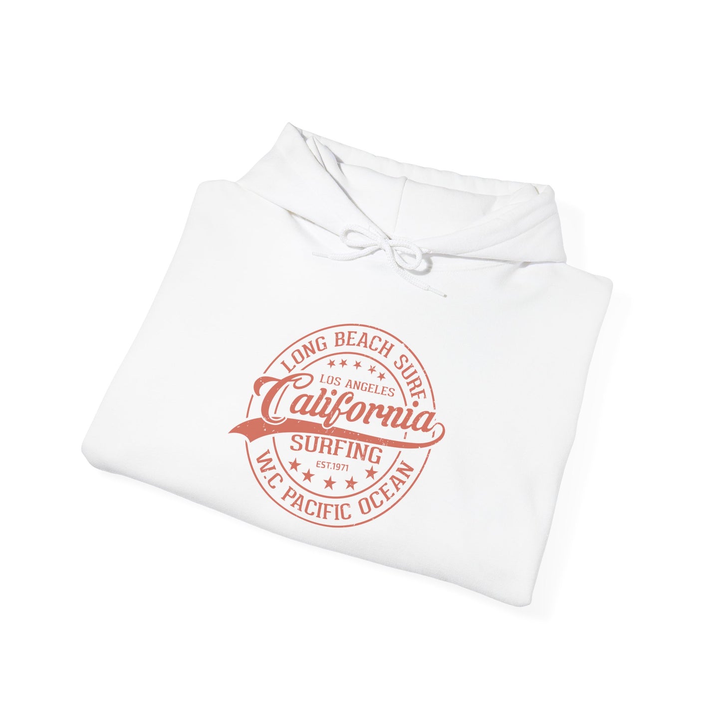California Surf Hoodie, Cozy Sweatshirt for Beach Lovers, Perfect Gift for Surfers, Summer Vibes Apparel, Unisex Surfing