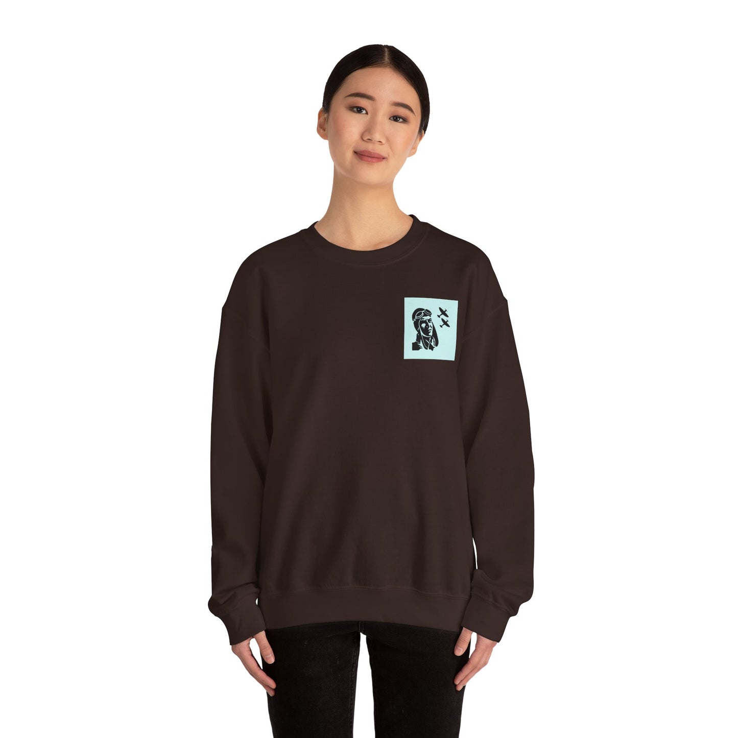 Vintage Aviator Crewneck Sweatshirt - Unisex Heavy Blend