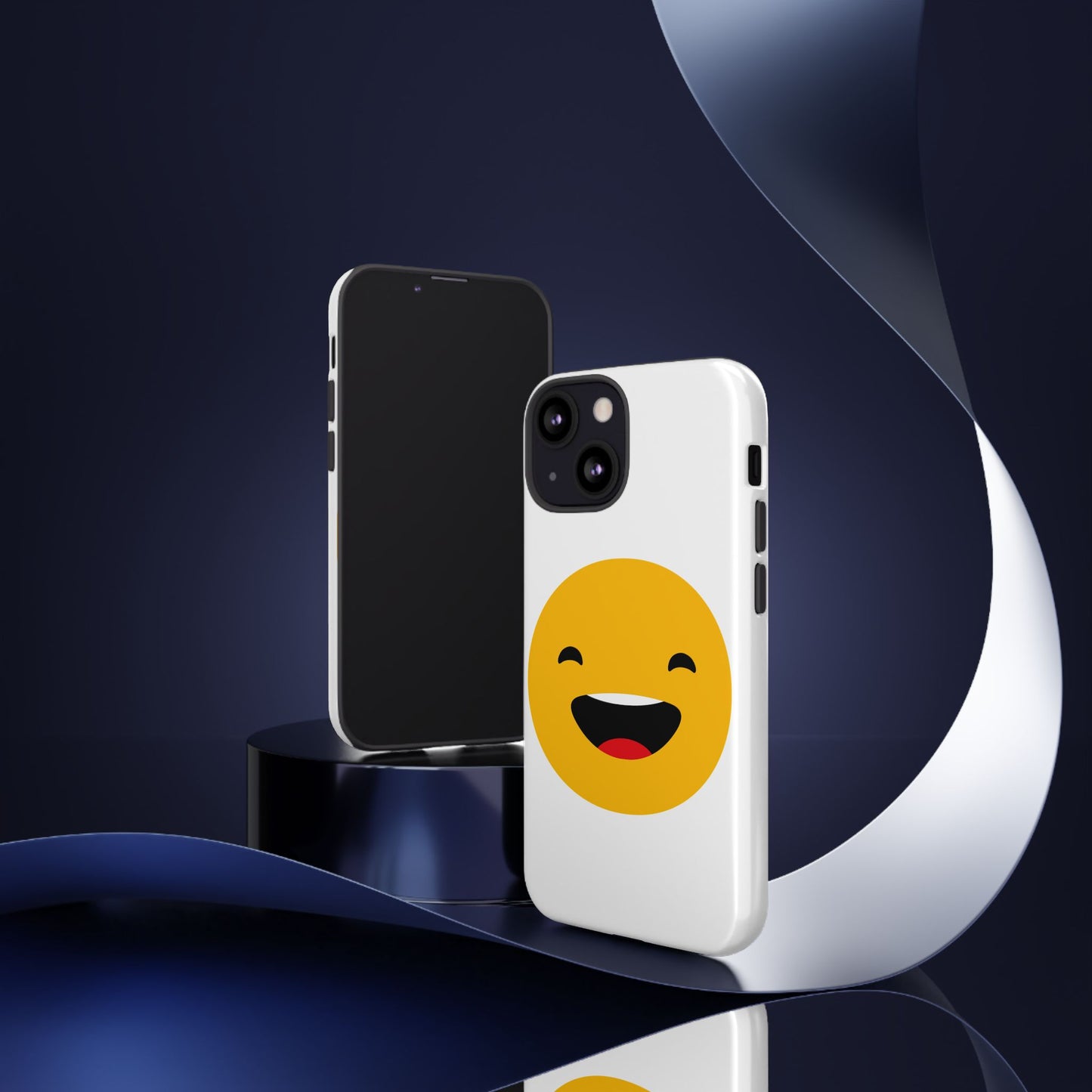 Happy Face Tough Phone Case - Durable Protection with Smile Design
