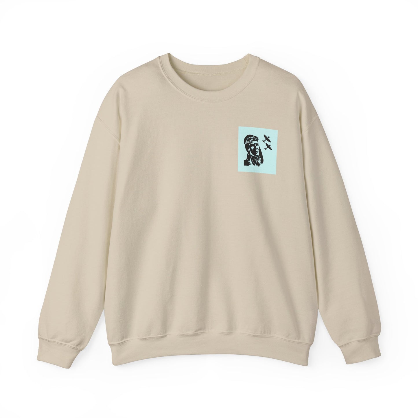 Vintage Aviator Crewneck Sweatshirt - Unisex Heavy Blend