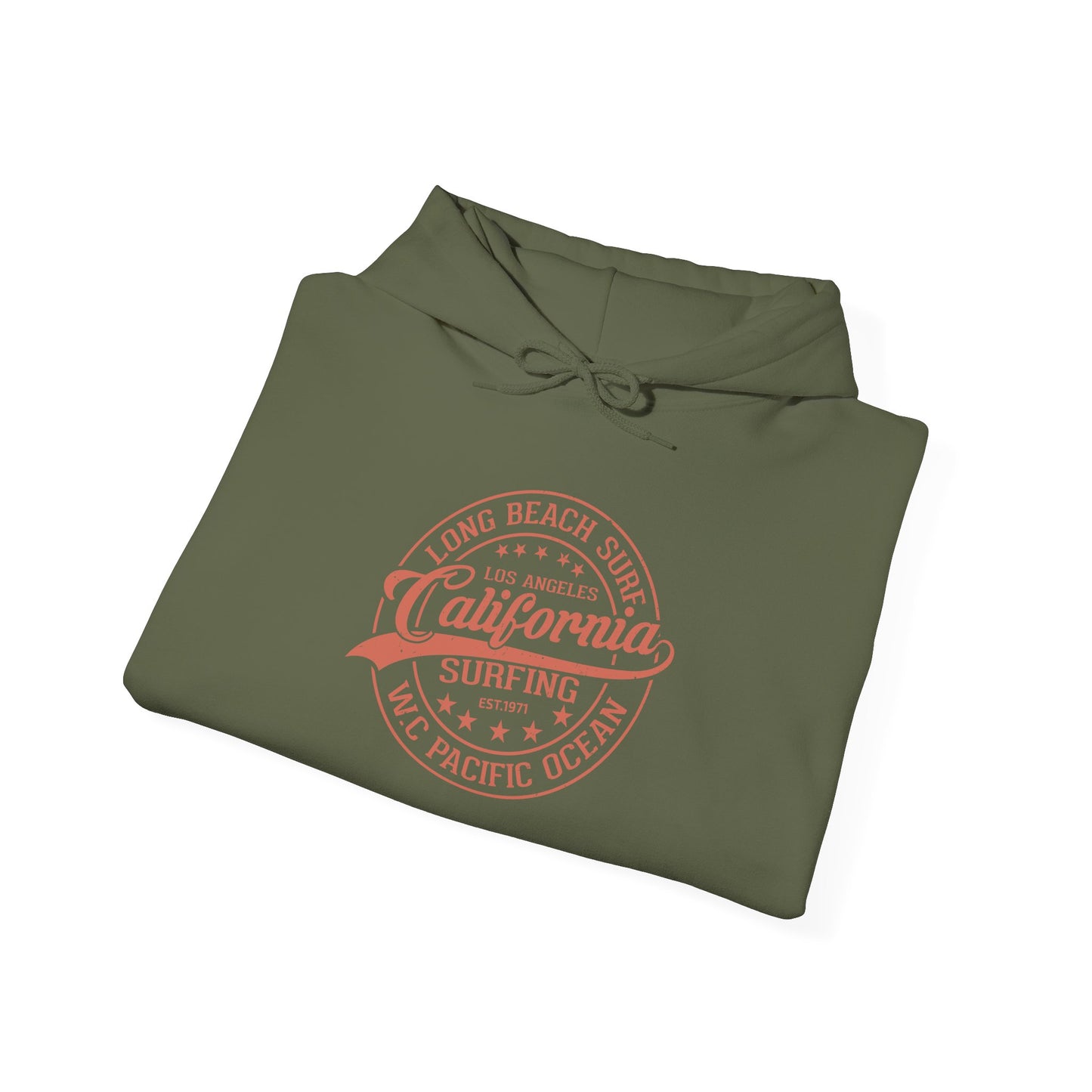 California Surf Hoodie, Cozy Sweatshirt for Beach Lovers, Perfect Gift for Surfers, Summer Vibes Apparel, Unisex Surfing