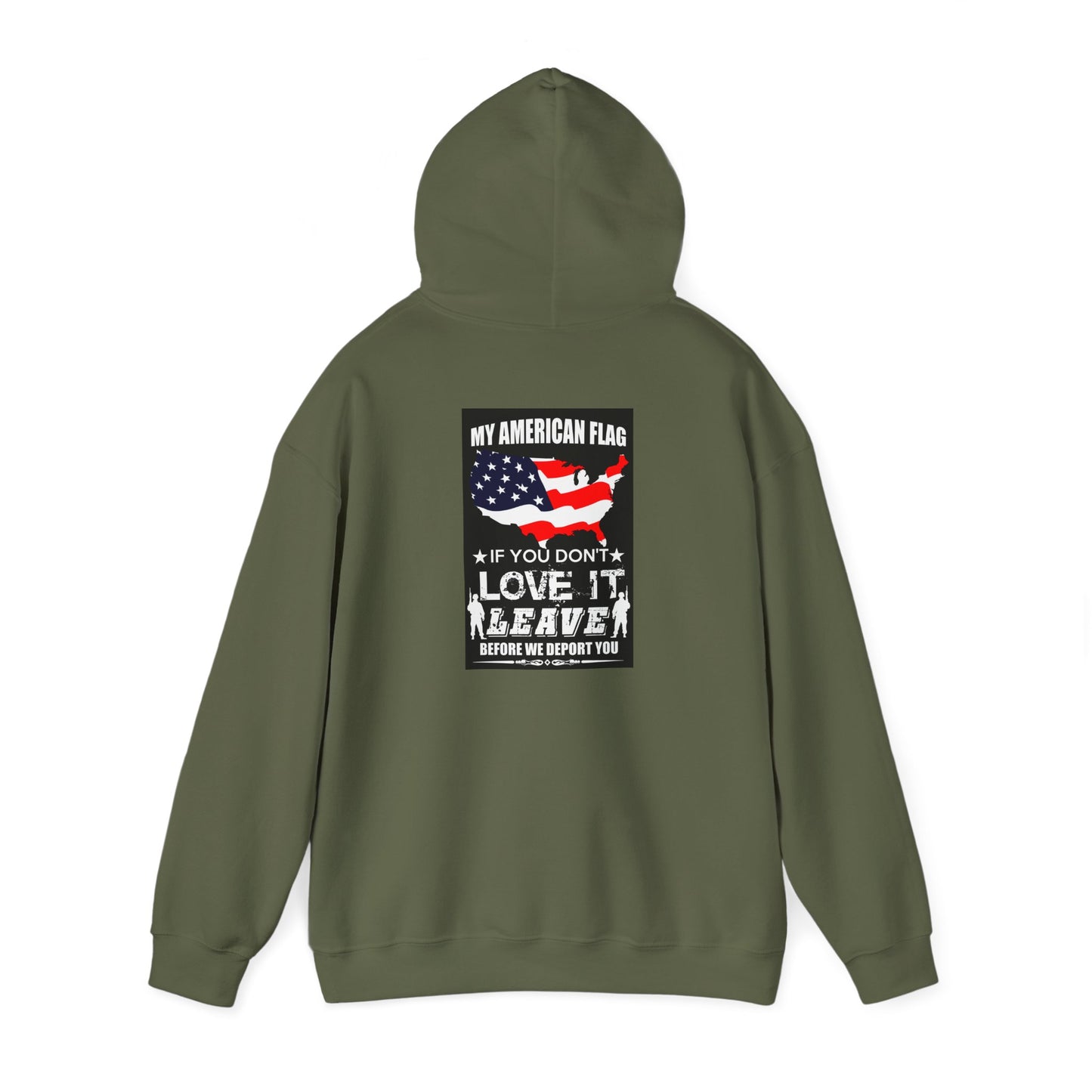 American Flag Hoodie, Patriotic Sweatshirt, Veterans Gift, July 4th Apparel, Unisex Clothing