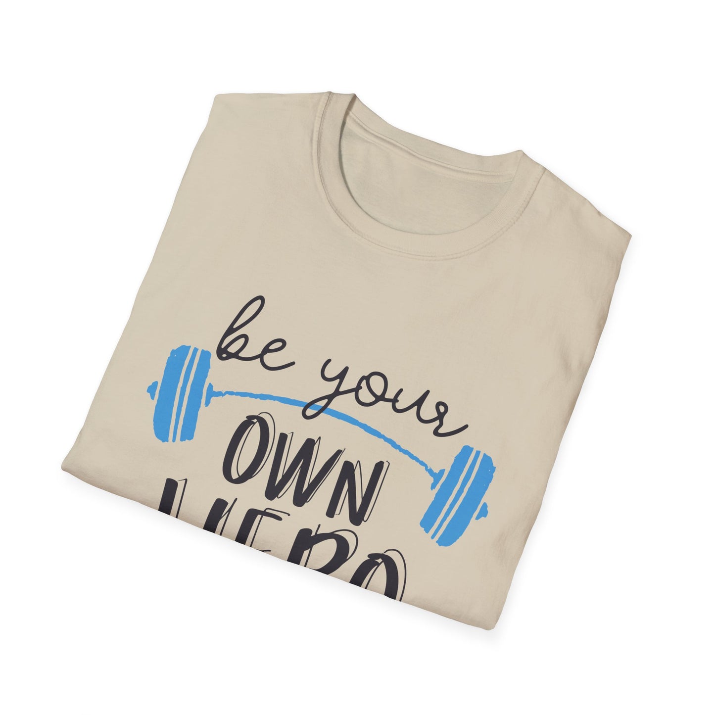 Motivational Unisex T-Shirt - "Be Your Own Hero" - Casual Gift, Positive Vibes, Everyday Wear, Friendly Apparel