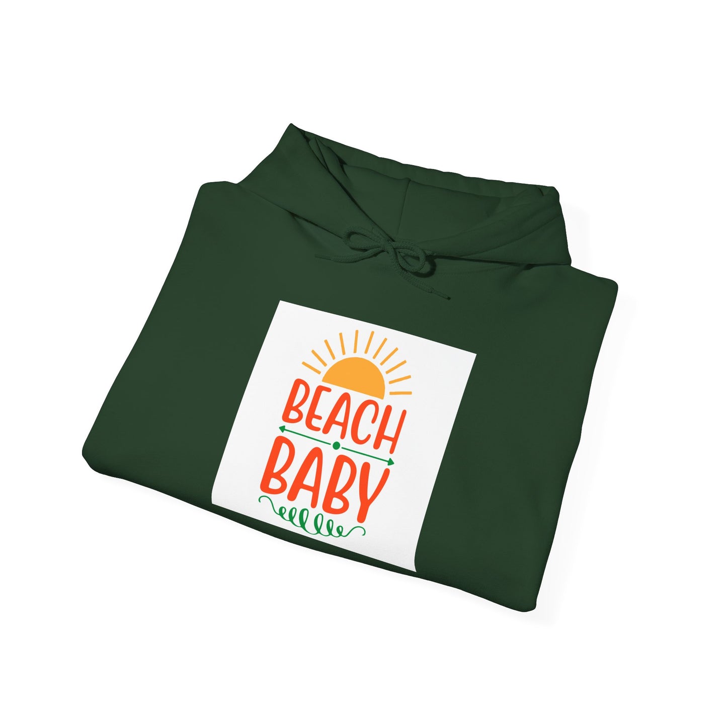 Beach Baby Hooded Sweatshirt | Summer Vibes, Beach Lover Gift, Unisex Casual Wear, Cozy Hoodie, Fun Beachwear