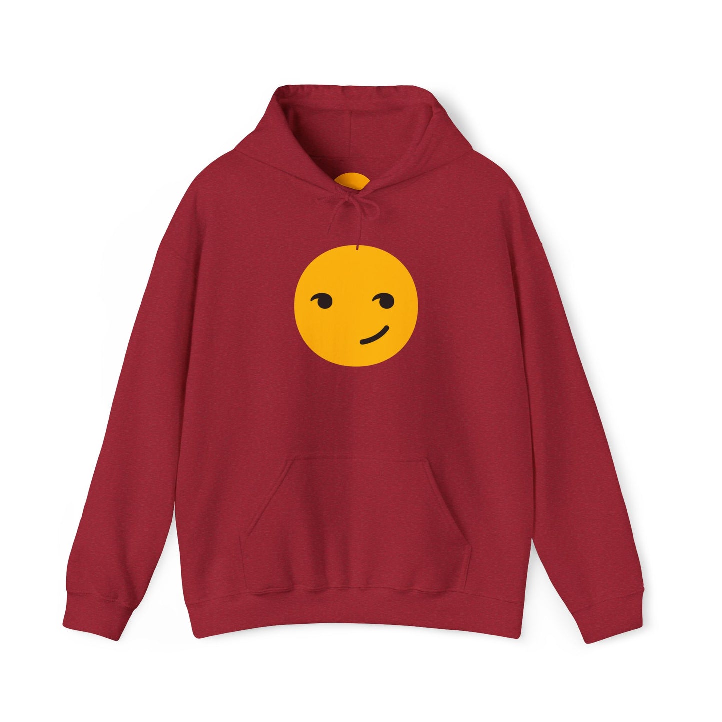 Smiley Face Unisex Heavy Blend Hooded Sweatshirt – Cozy & Playful Comfort for All Occasions