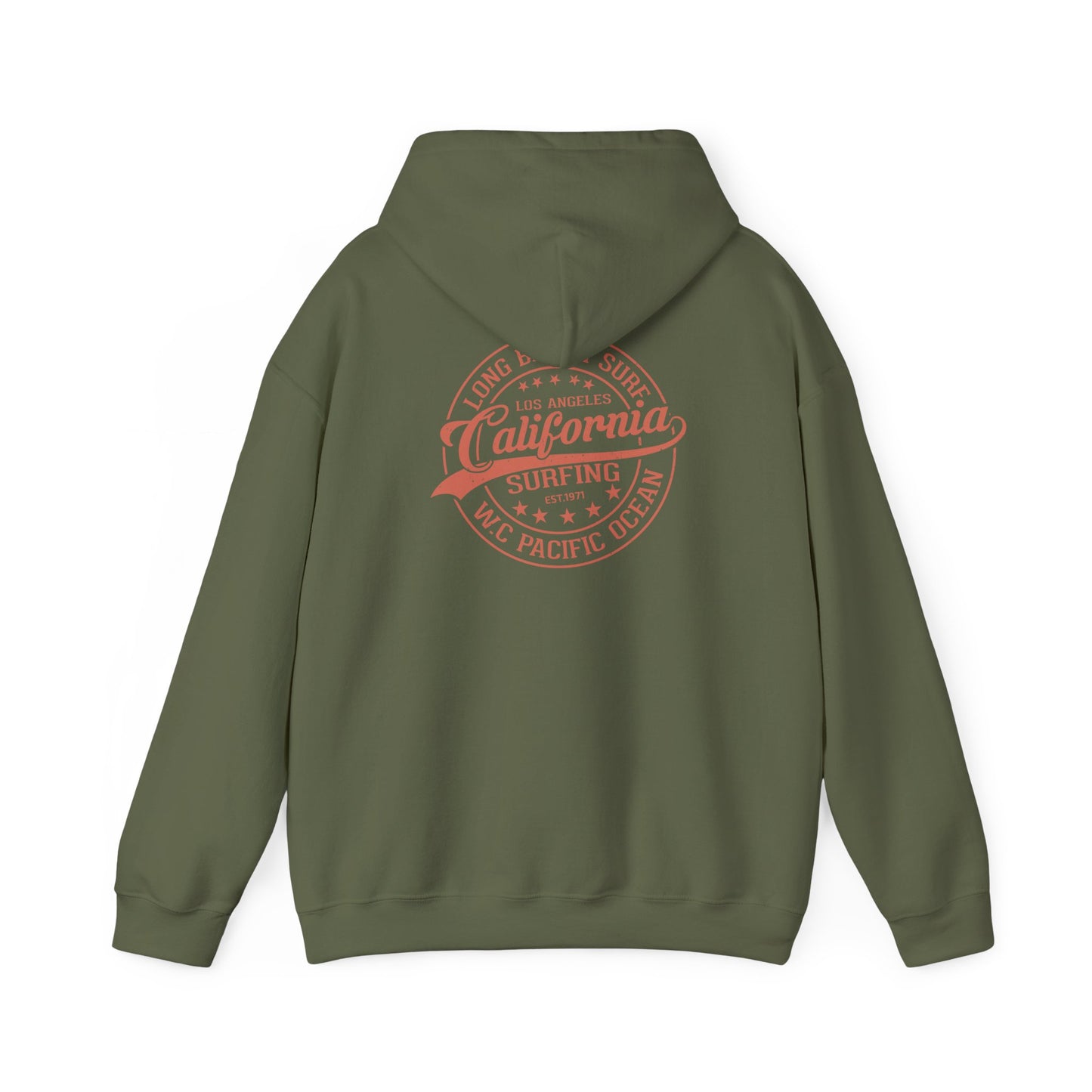 California Surf Hoodie, Cozy Sweatshirt for Beach Lovers, Perfect Gift for Surfers, Summer Vibes Apparel, Unisex Surfing
